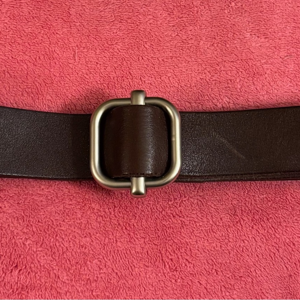Genuine Leather Men's belt - dark brown